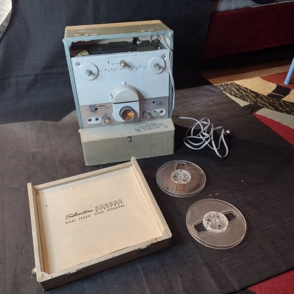 Vintage Silvertone Model 232 Reel To Reel Recorder, Player and Speaker - Picture 2 of 12